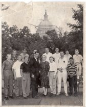 A group of Arden Shore boys outside the U S Capitol